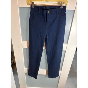 Boys Navy Blue Wonder Nation Slim Fit Pants Size 14 Cotton Blend Casual    46-96